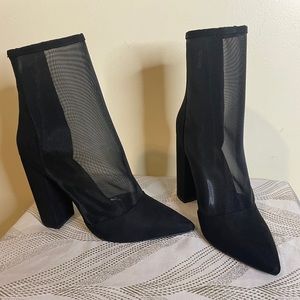 COPY - Sex Kitten Mesh Ankle Boots